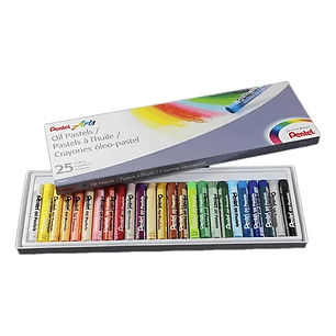 Pentel - Lapiz Pastel Oleo 25 Colores