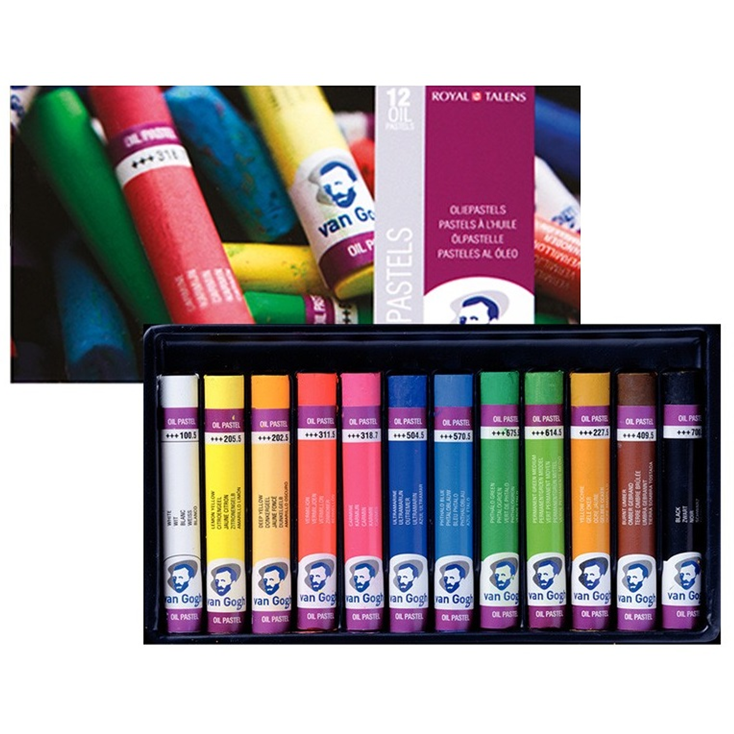 Van Gogh - Set Pastel Al Óleo 12 Barras 1