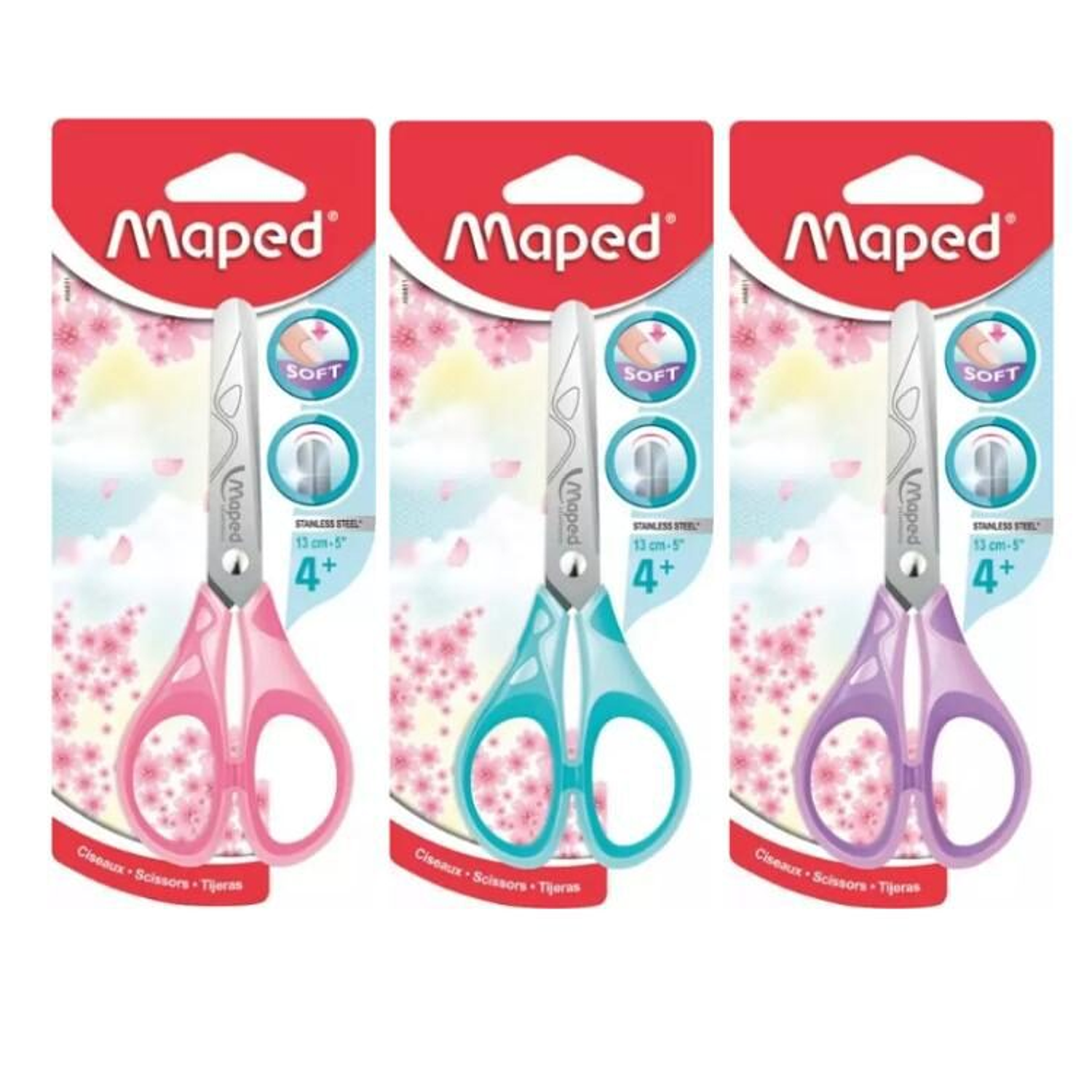 Maped - Tijera Escolar 13cm - Color Pastel 3