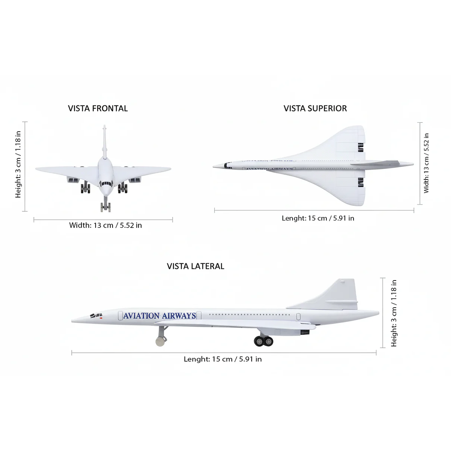 Welly - Avion Concorde 3