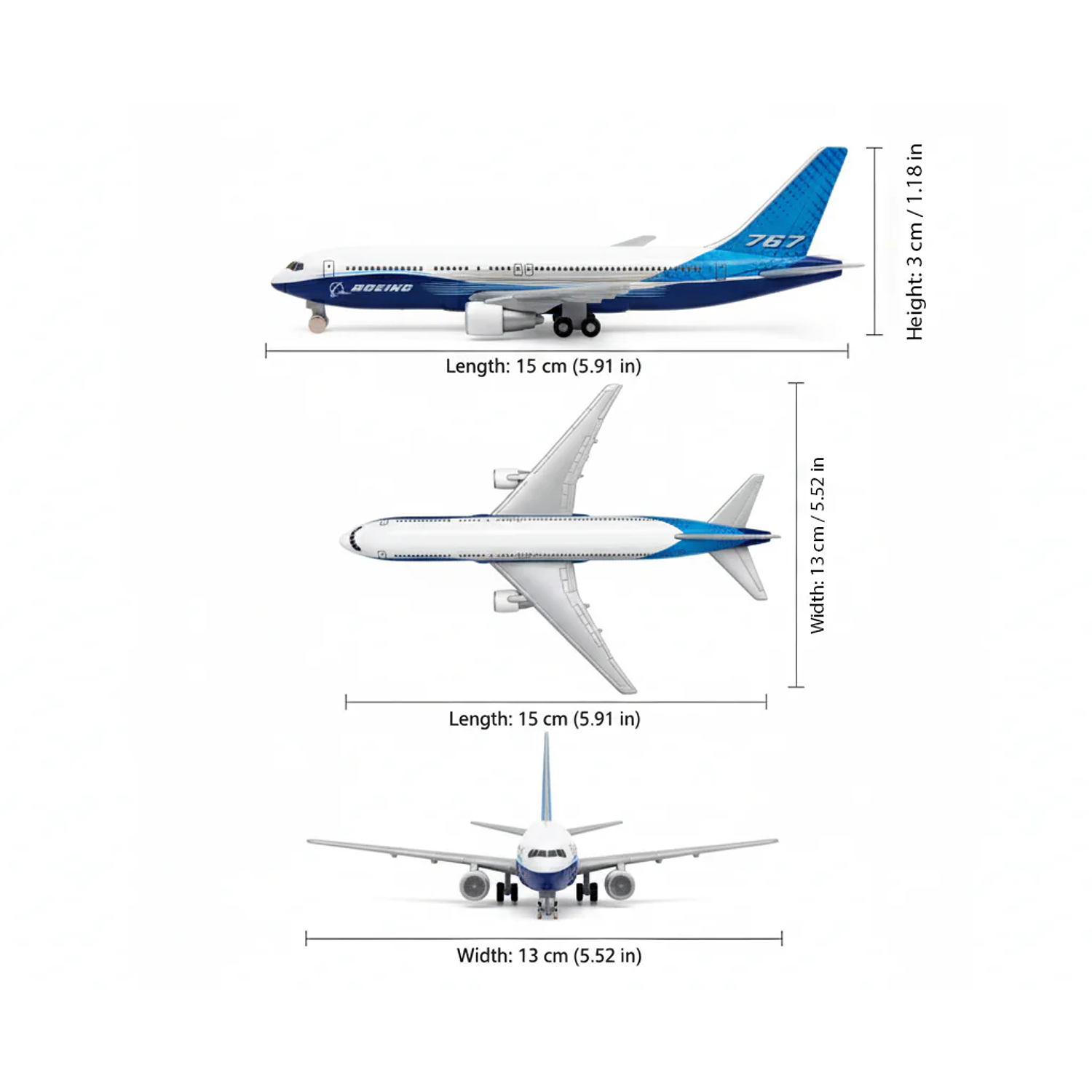 Welly - Avion Boeing 767 3