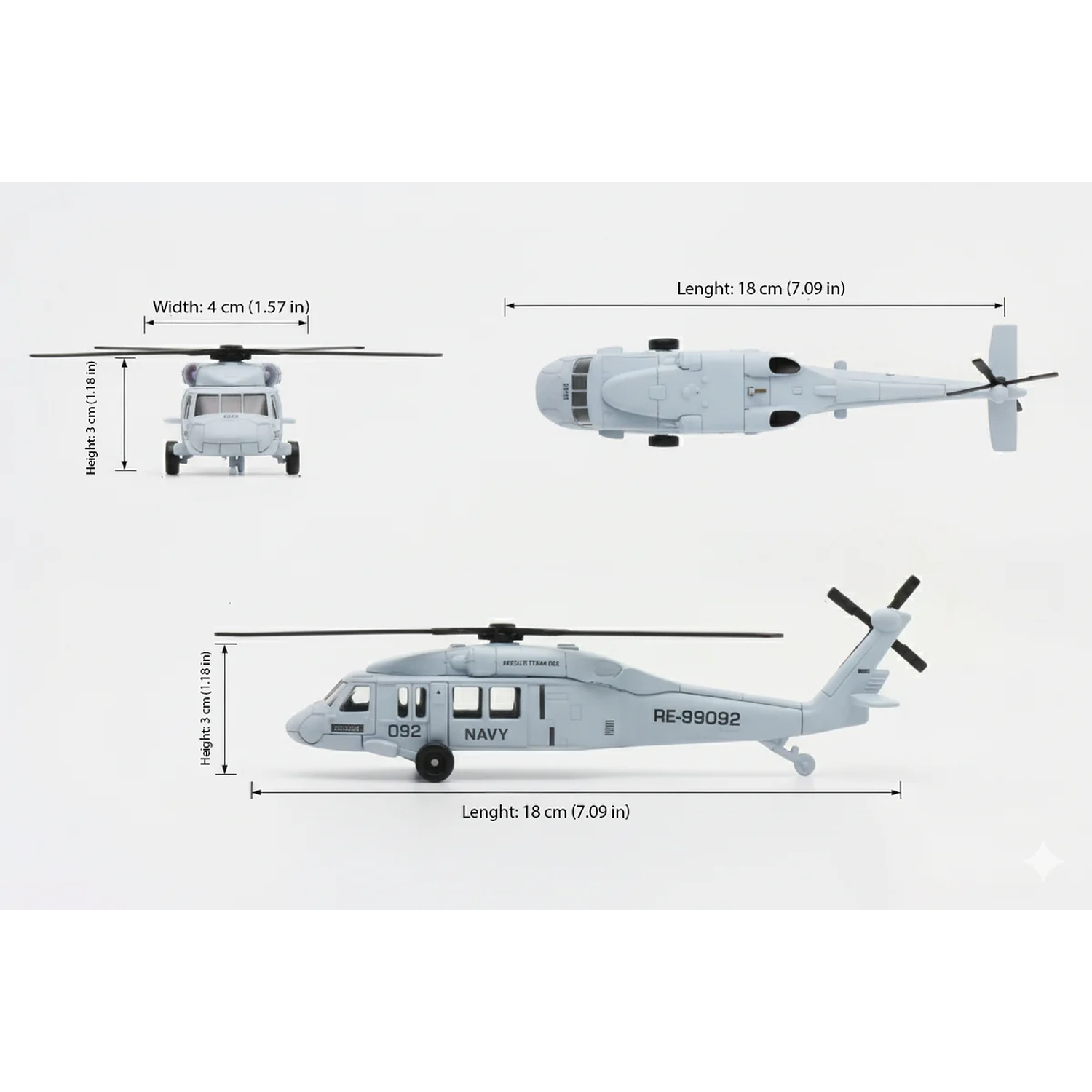 Welly - Helicoptero Blackwom 3
