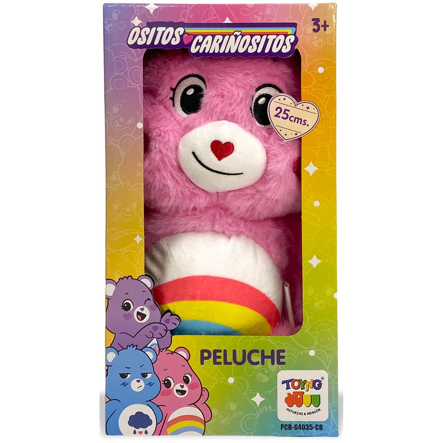 Toyng - Peluche Ositos Cariñositos - Rosado - 25CM 1