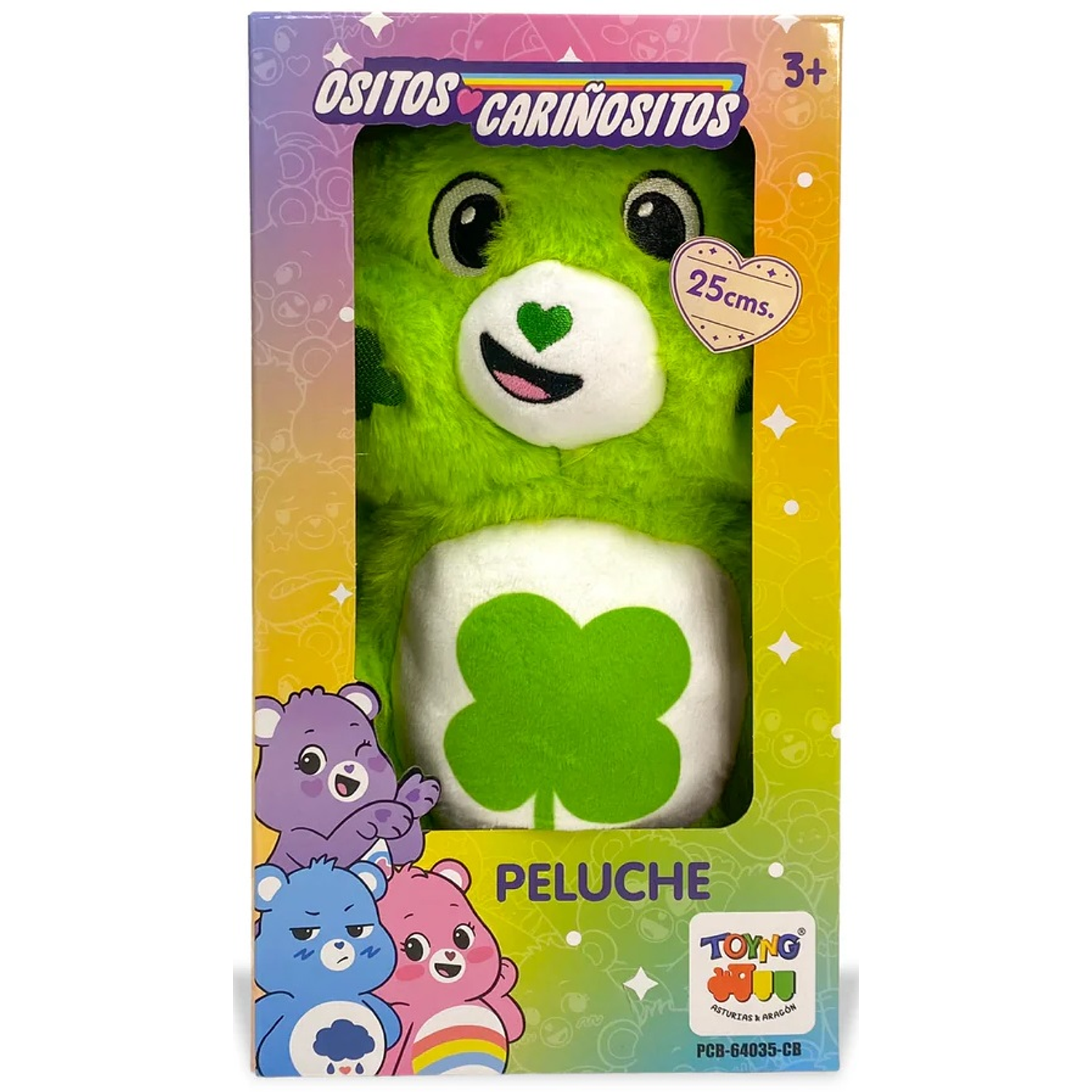 Toyng - Peluche Ositos Cariñositos - Verde - 25CM 1