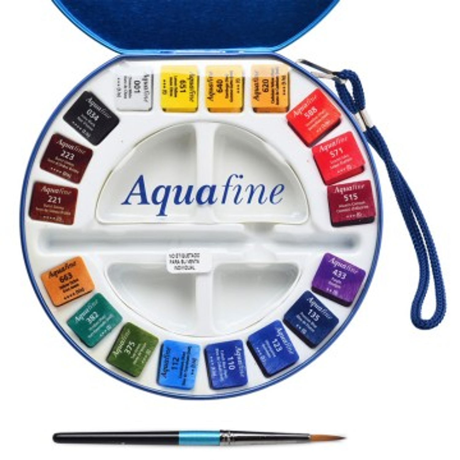 Daler and Rowney - Acuarelas Aquafine Travel set - 18 Colores + Pincel