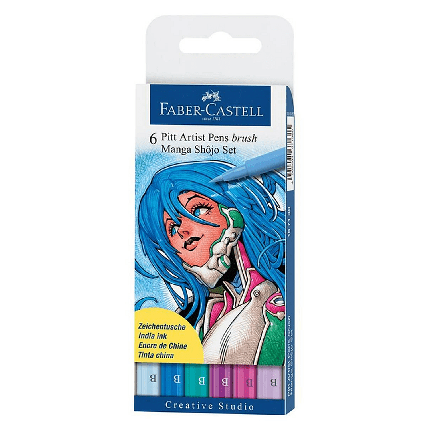 Faber Castell Pitt - Set 6 Marcadores Brush Manga Shojo