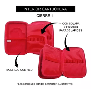 Mooving - Estuche Doble Cierre - Stitch