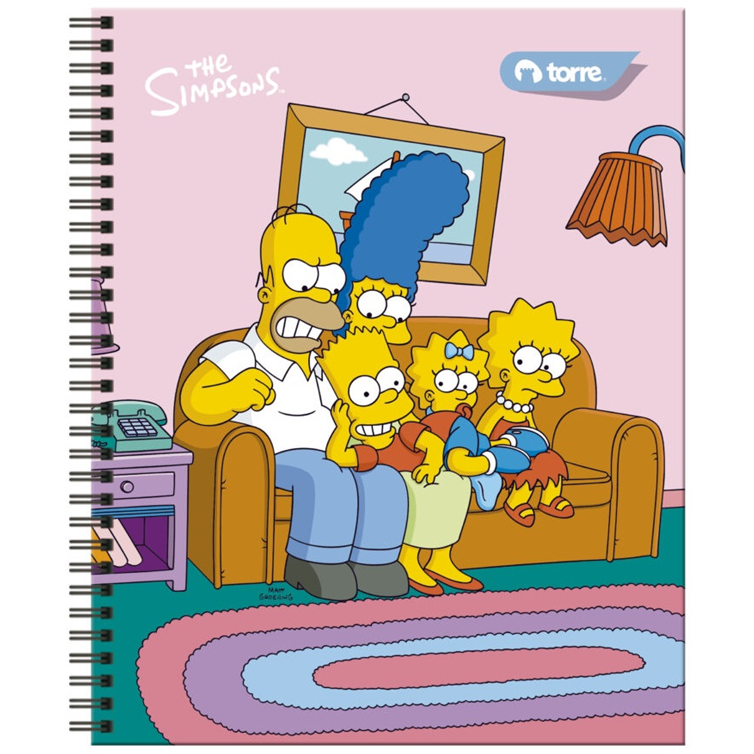 Torre - Cuaderno Universitario Los Simpsons 7MM 100H 1