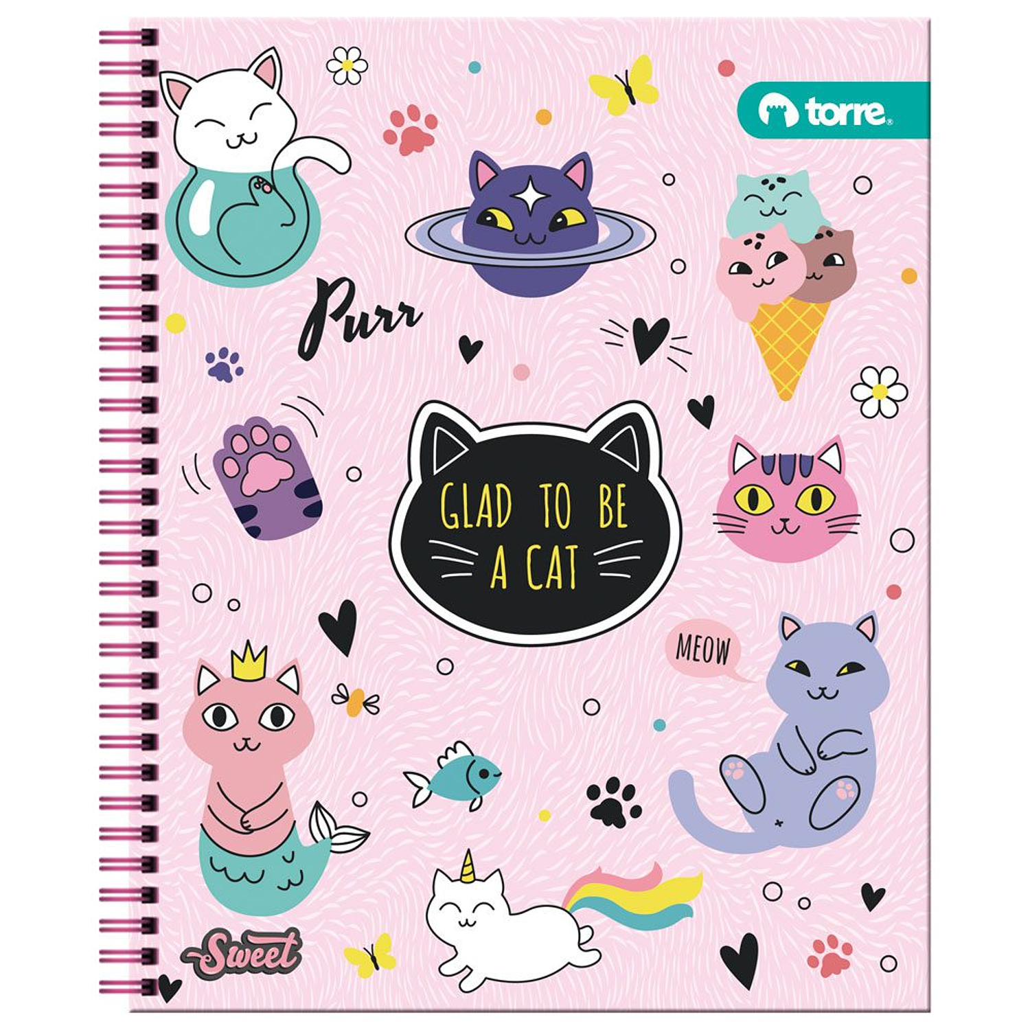 Torre - Cuaderno Universitario Mujer 7MM 100H 20