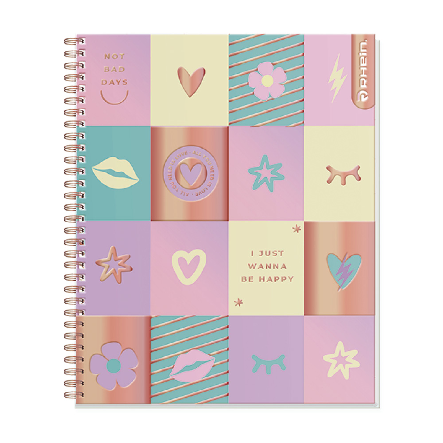 Rhein - Cuaderno Universitario Pastel 100H 3