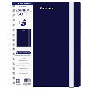 Rhein - Cuaderno Universitario - Espiral De Goma - 100H 