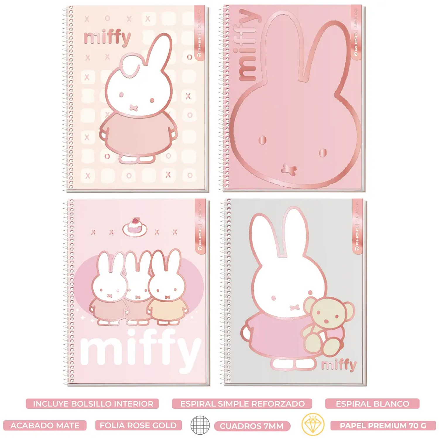 Rhein - Cuaderno SuperClass Triple - Miffy 120H 5