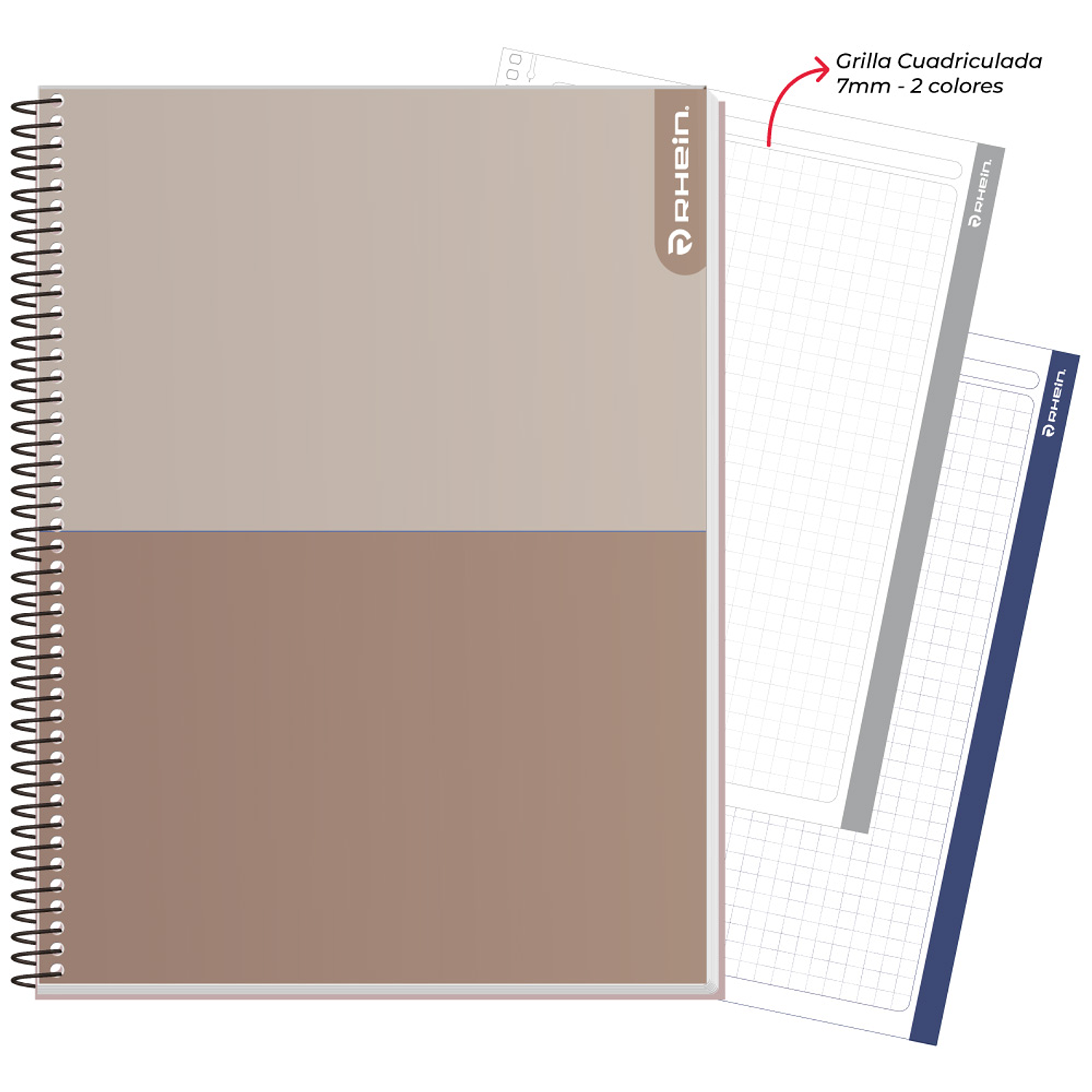 Rhein - Cuaderno Triple Bicolor 120H 3