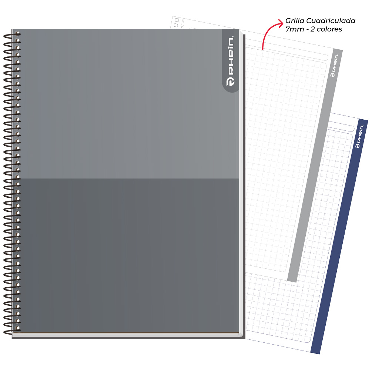 Rhein - Cuaderno Triple Bicolor 120H 5