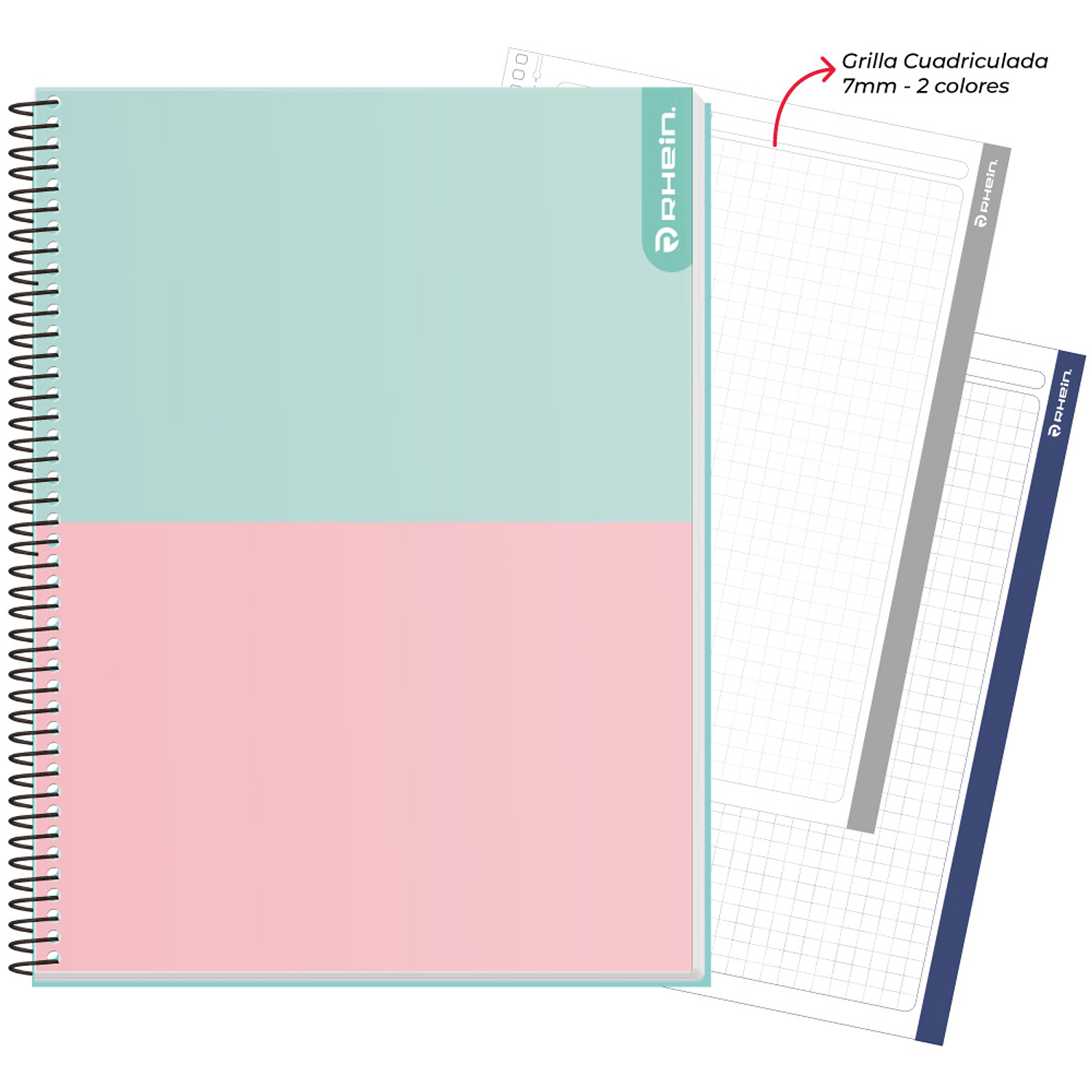 Rhein - Cuaderno Triple Bicolor 120H 6