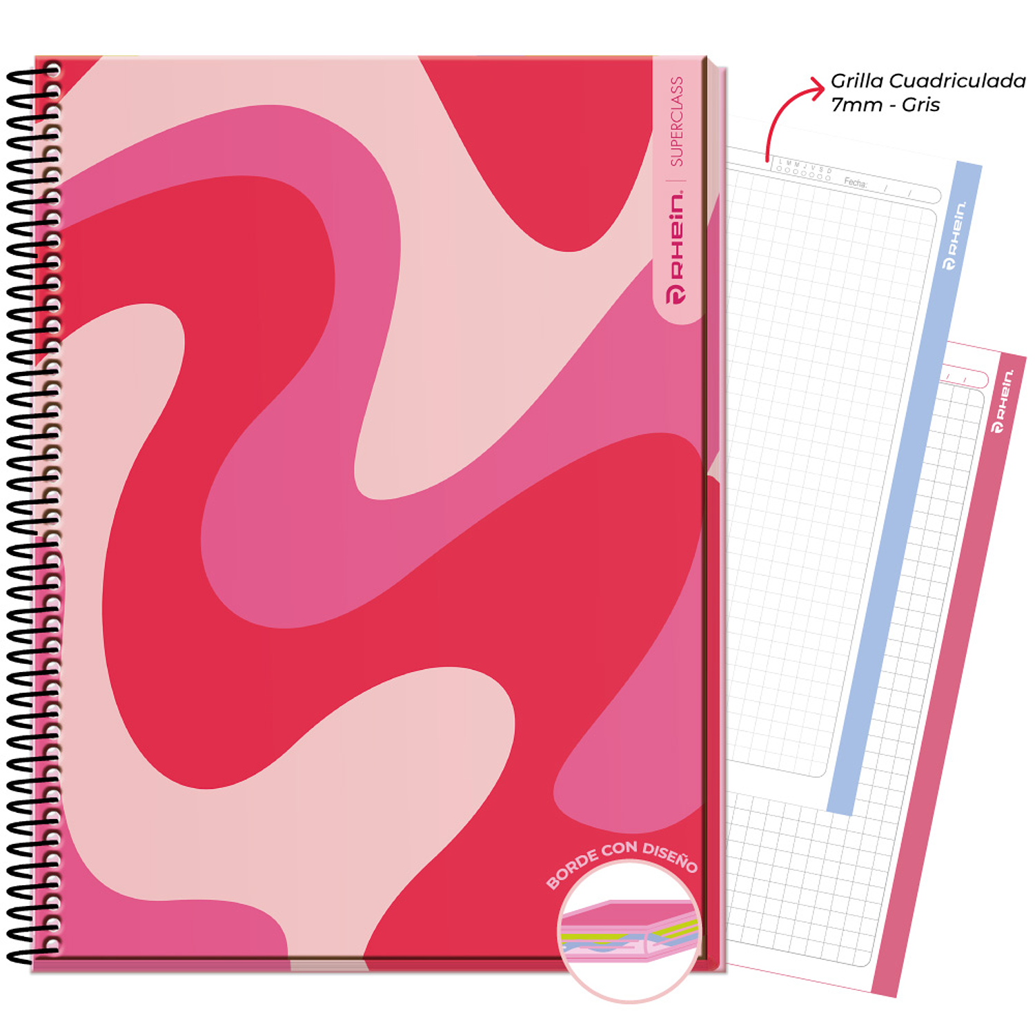 Rhein - Cuaderno SuperClass Triple Curls 120H 3