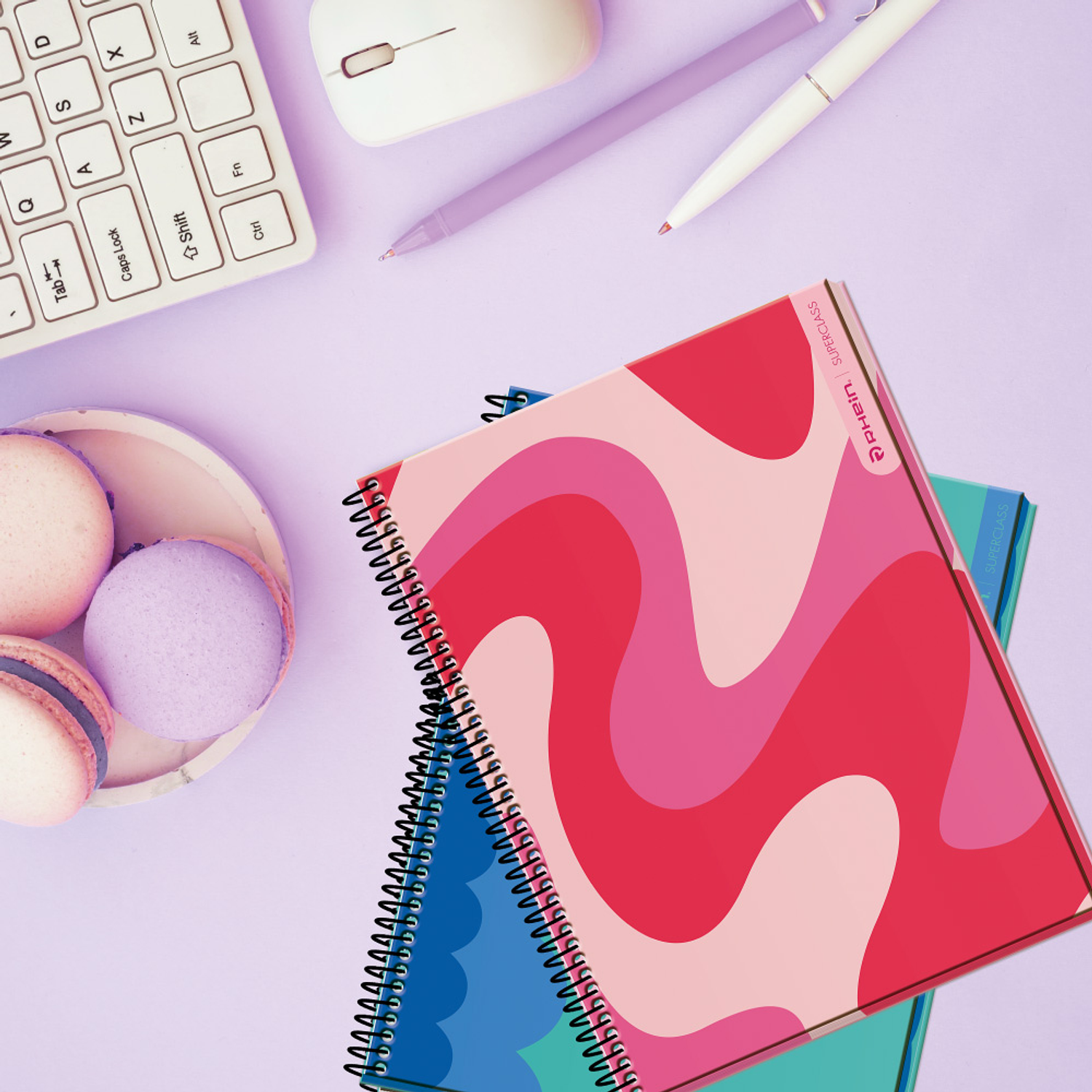 Rhein - Cuaderno SuperClass Triple Curls 120H 6