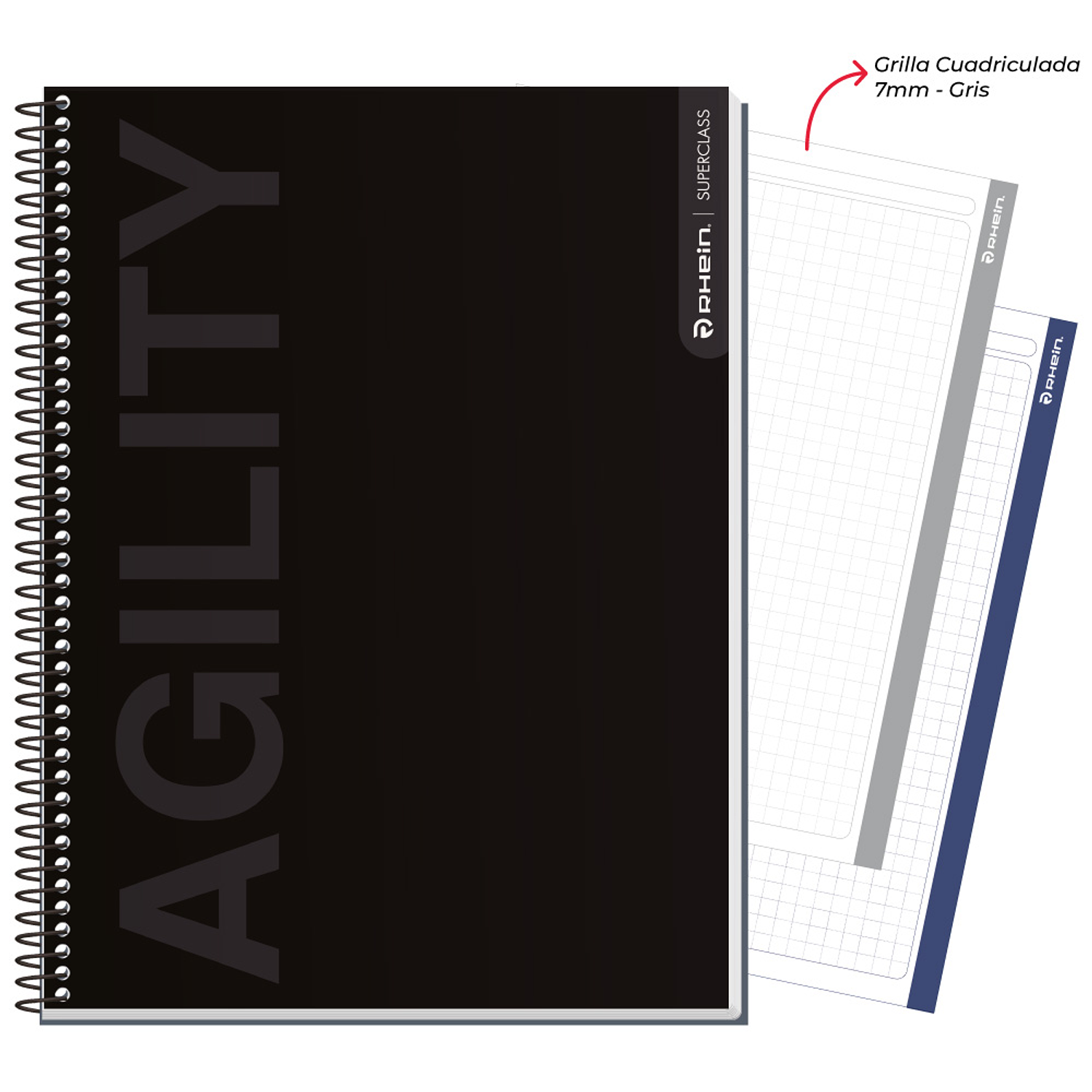 Rhein - Cuaderno SuperClass Triple Neutral 120H 5