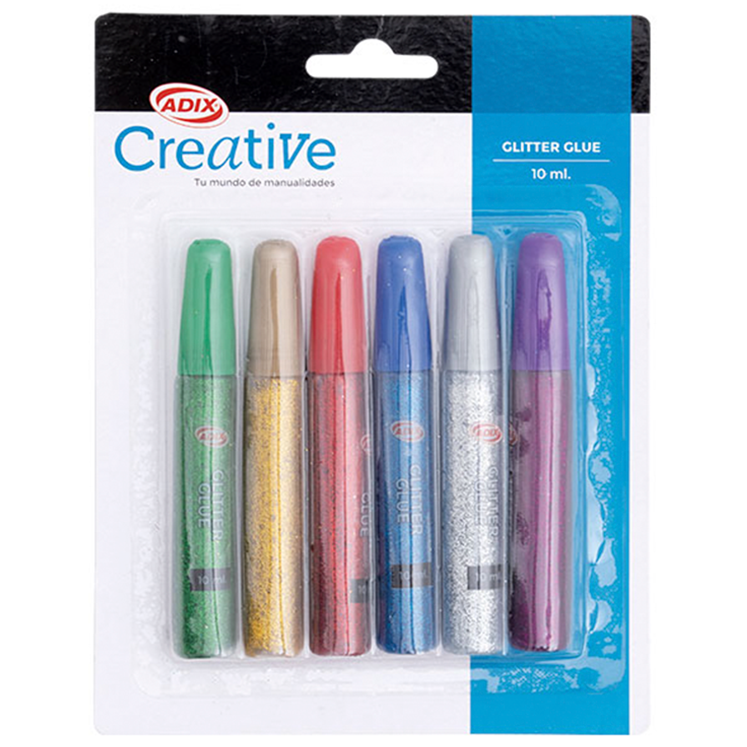 Adix - Glitter Glue 10ml 6u 1