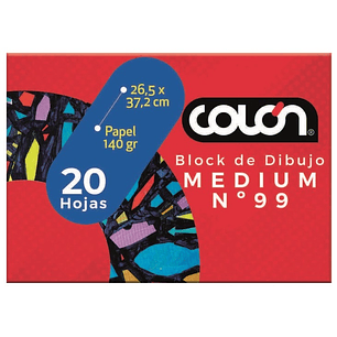 Colon - Block Mediano de Dibujo M-99 - 20Hjs