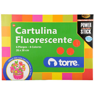 Torre - Block Cartulina Fluor - 6 Hjs