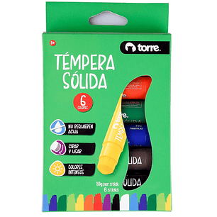 Torre - Tempera Solida 6 Colores