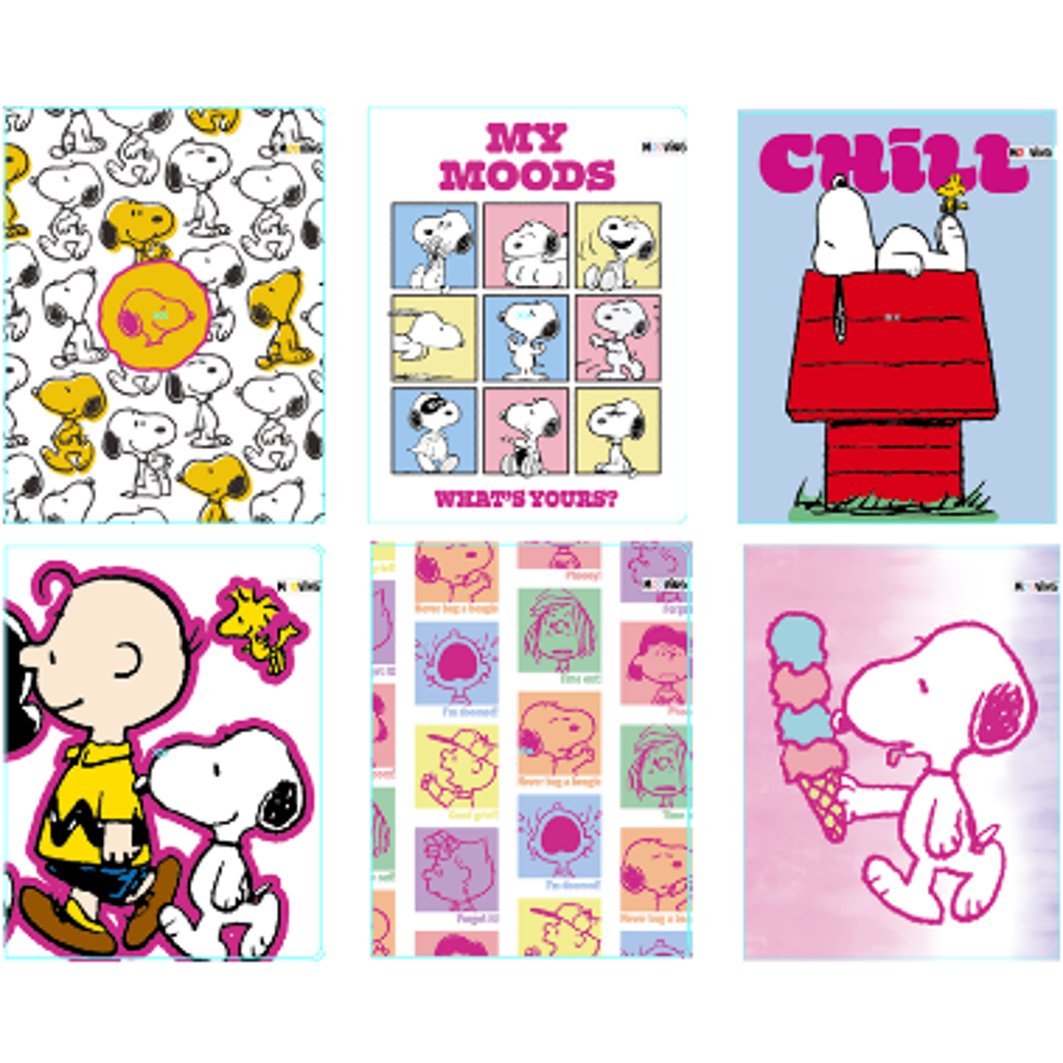 Mooving - Cuaderno Universitario - Snoopy