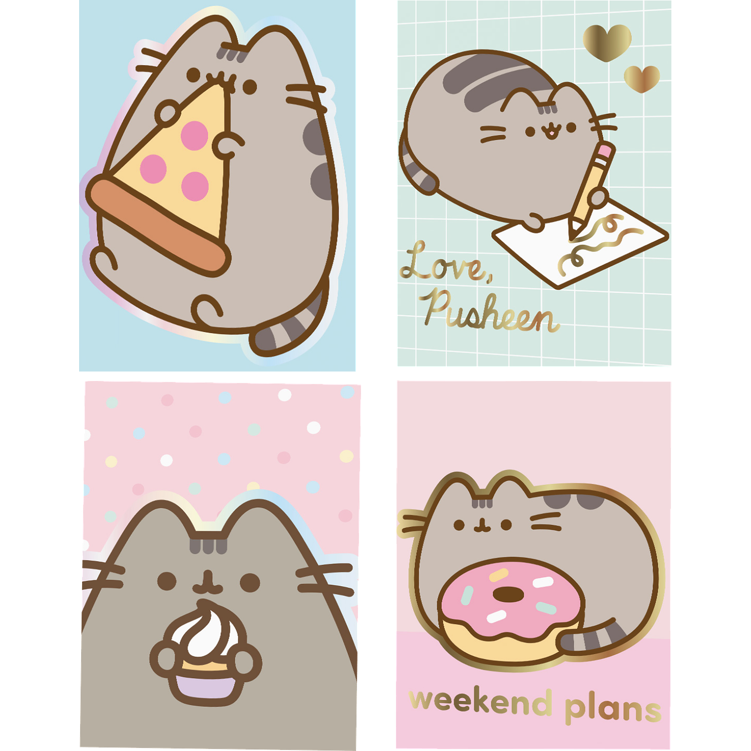 Mooving - Cuaderno Triple 1/2 Oficio - Diseño Pusheen