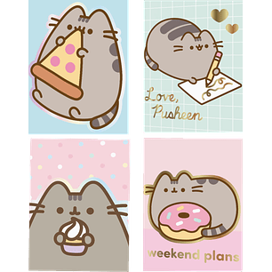 Mooving - Cuaderno Triple 1/2 Oficio - Diseño Pusheen