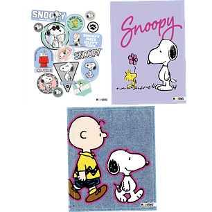 Mooving - Cuaderno Triple 1/2 Oficio - Diseño Snoopy