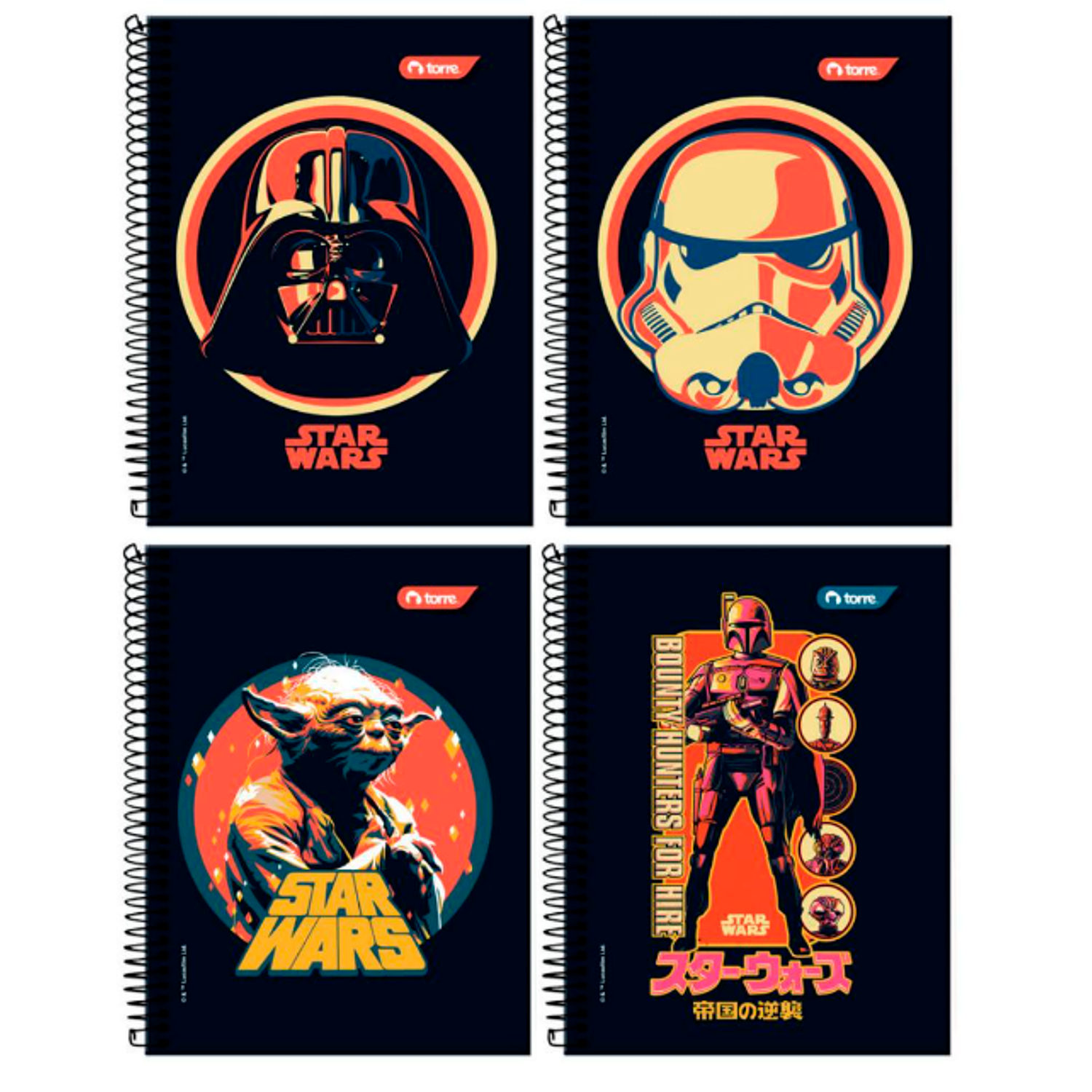 Torre - Cuaderno Triple - Star Wars - 150 Hjs