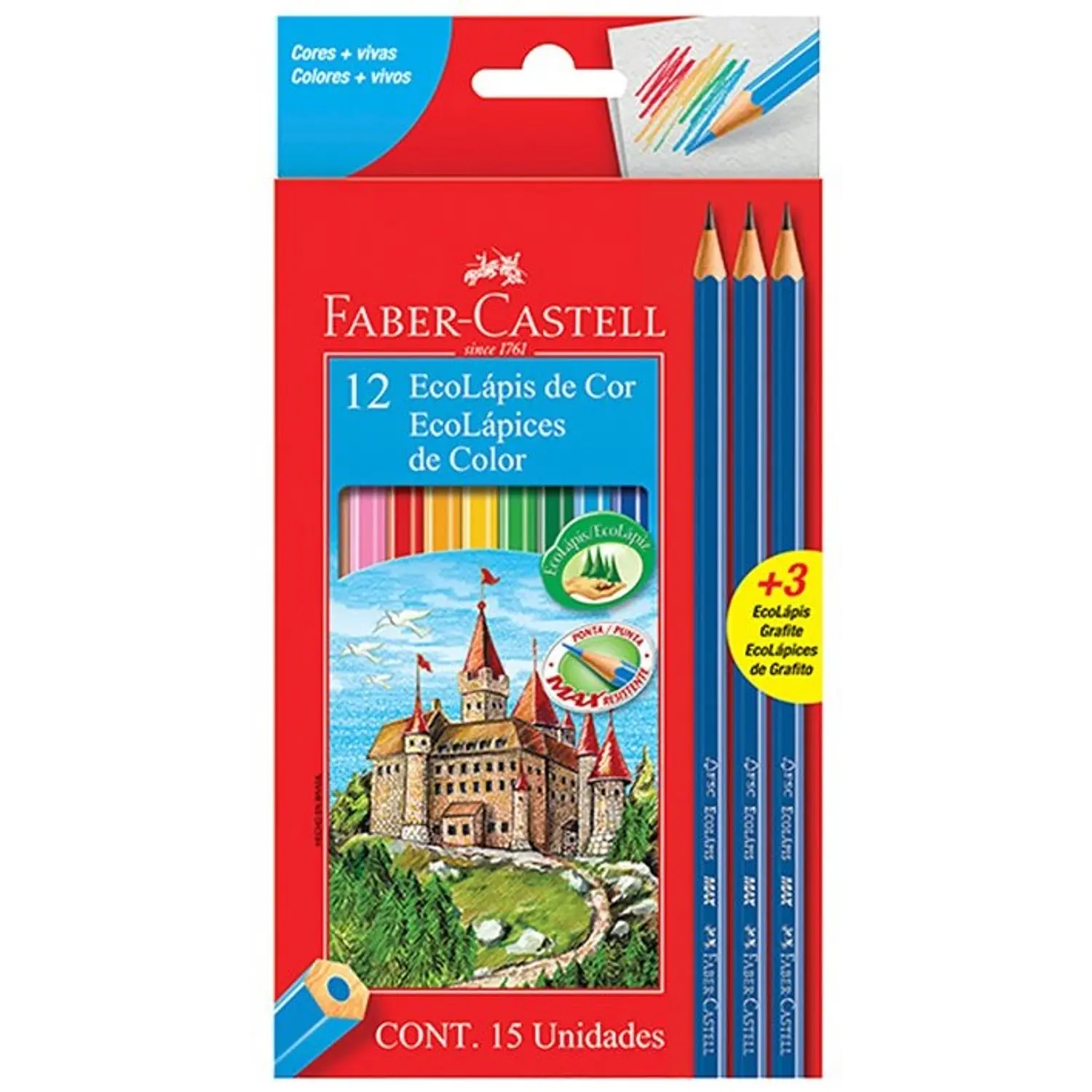Faber Castell - Lapices De Color Hexagonal - 12 Colores