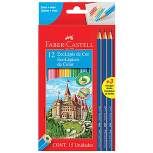 Faber Castell - Lapices De Color Hexagonal - 12 Colores