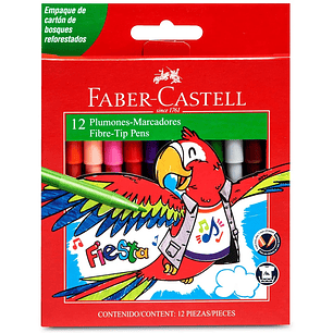Faber Castell - Marcador Fiesta - 12 Colores