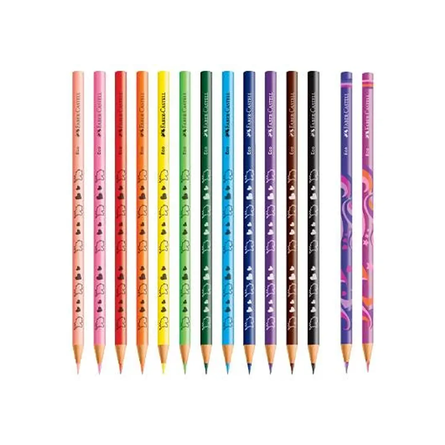 Faber Castell - Lapices de Colores Unicornio - 12 Colores + 2 2