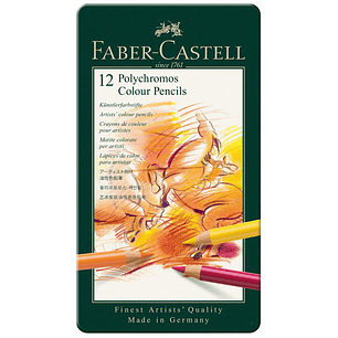 Faber Castell - Lapices de colores Polychromos - 12 Colores