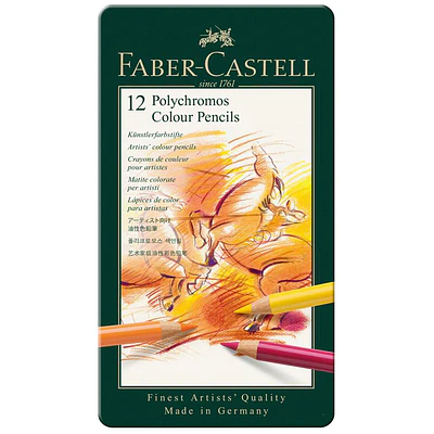 Faber Castell - Lapices de colores Polychromos - 12 Colores