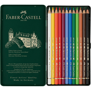 Faber Castell - Lapices de colores Polychromos - 12 Colores