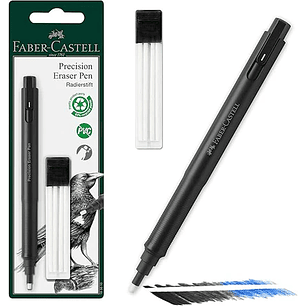 Faber Castell - Goma de precisión para borrar + Repuesto