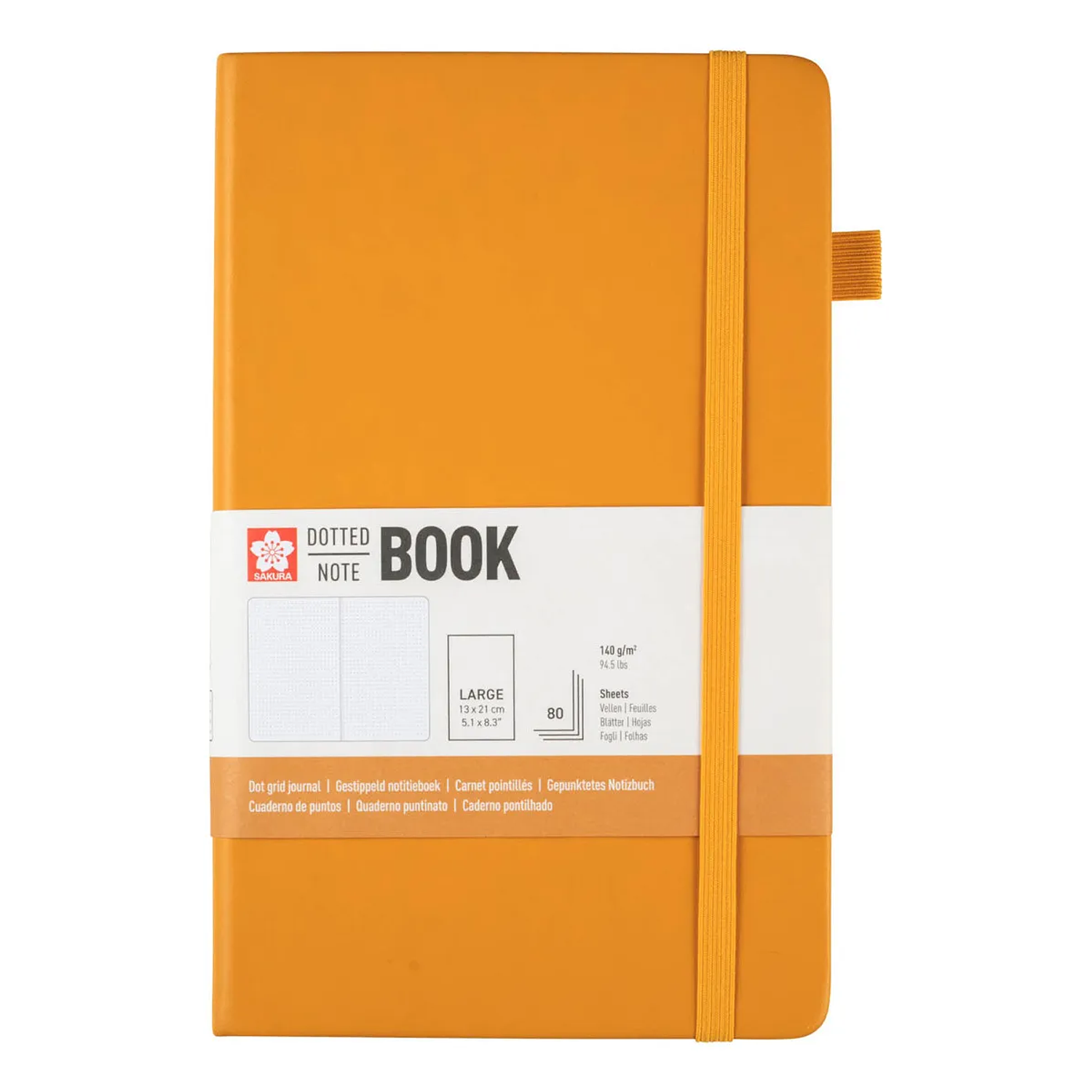 Sakura - Libreta Hoja Crema con Puntos 13x21cm  4