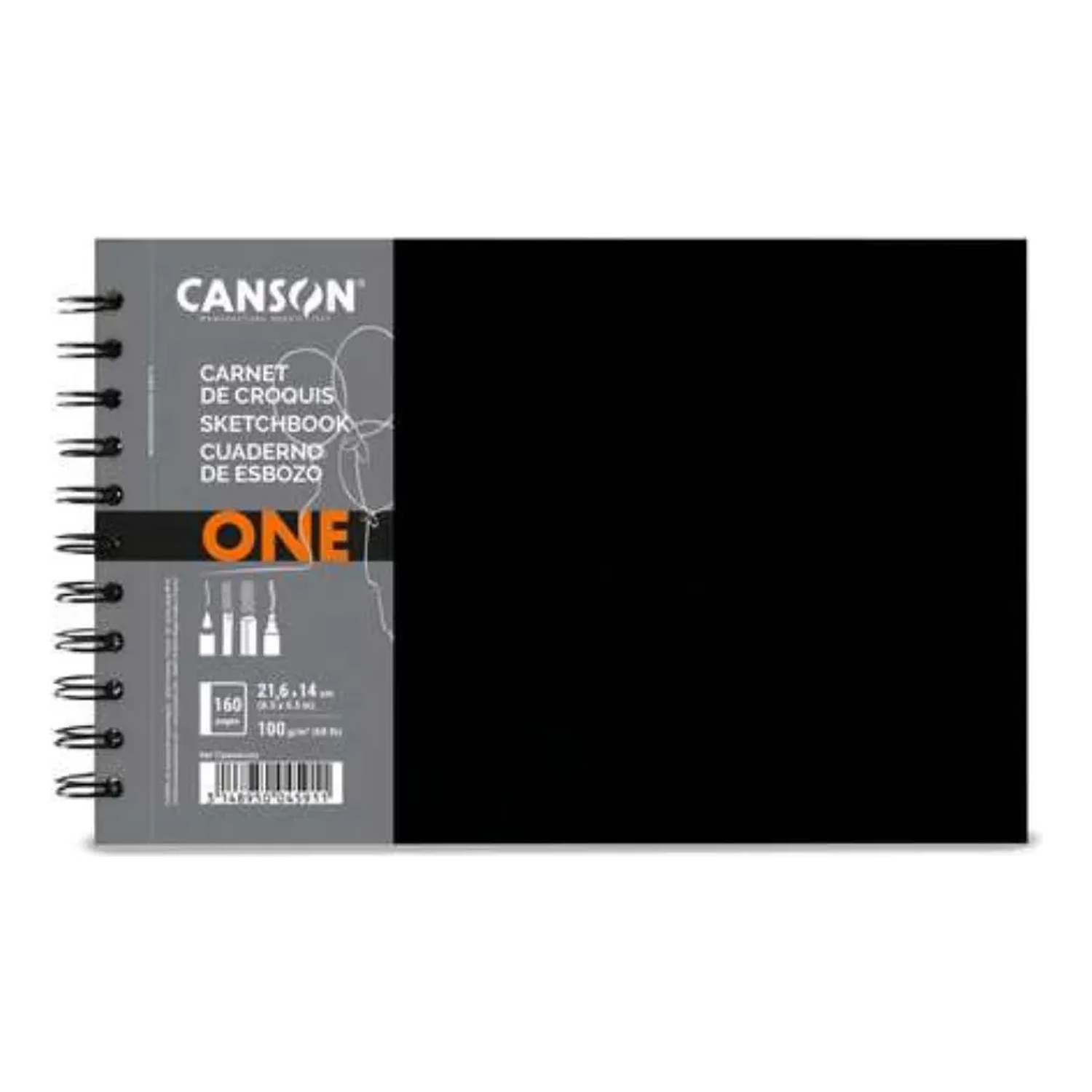 Canson – Libreta Art Book One Espiral Lado Corto 160 Páginas 100g