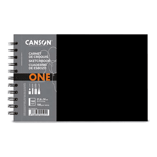 Canson – Libreta Art Book One Espiral Lado Corto 160 Páginas 100g