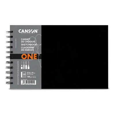 Canson – Libreta Art Book One Espiral Lado Corto 160 Páginas 100g