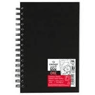 Canson – Libreta Art Book One Espiral Lado Largo 160 Páginas 100g A5