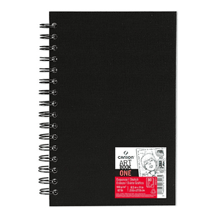 Canson – Libreta Art Book One Espiral Lado Largo 160 Páginas 100g Formato Grande