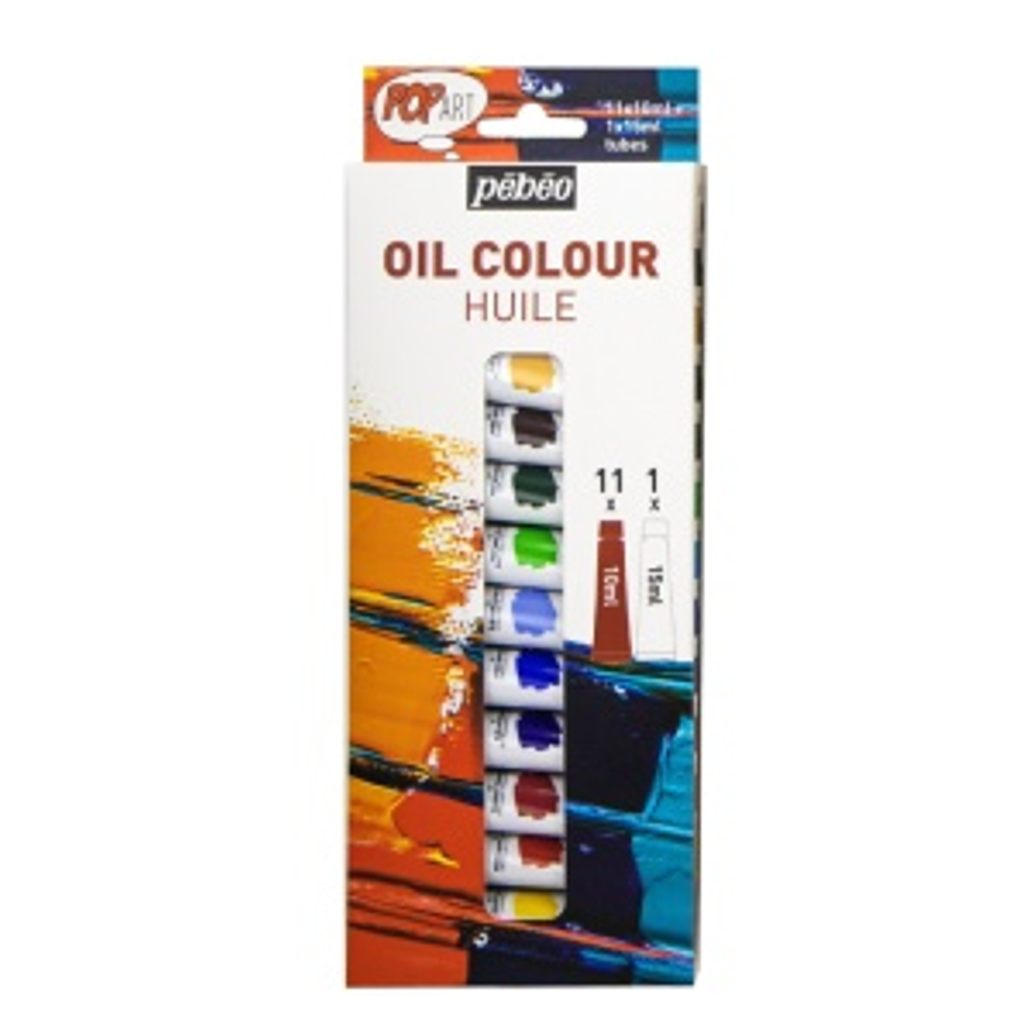 Pebeo– Set Pintura Óleo 11x10 ml + 15 ml Blanco