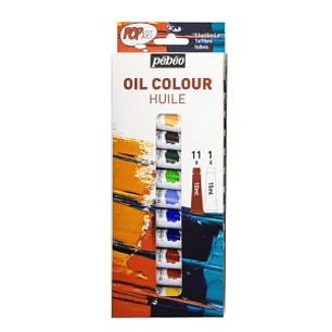 Pebeo– Set Pintura Óleo 11x10 ml + 15 ml Blanco