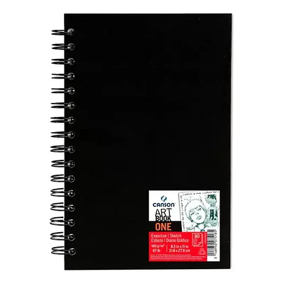 Canson – Libreta Art Book One Espiral Lado Largo 160 Páginas 100g A5