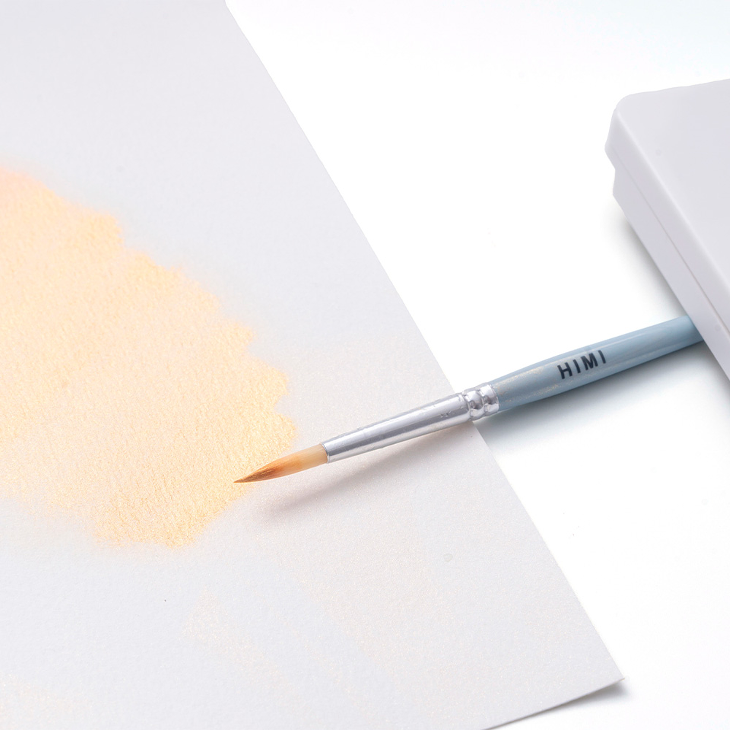 HIMI - Set de Acuarela Metalizada 12 Colores Selección Plateados 7