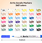 Arrtx – Marcadores Acrílicos 36 Colores Alta Cobertura - Miniatura 2